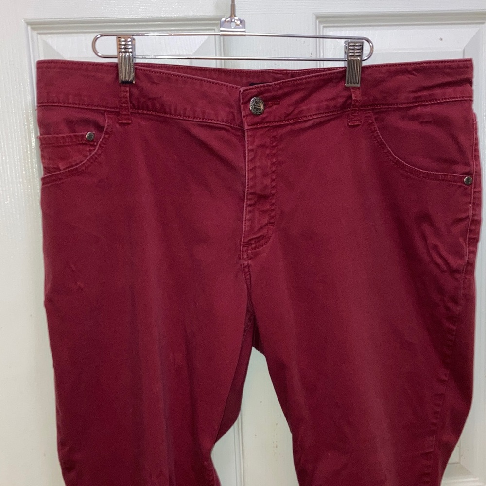 Riders by LEE Burgundy Mid Rise Boot Cut Jeans